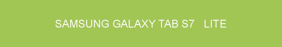 Samsung Galaxy Tab S7   Lite